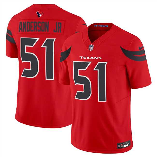 Men & Women & Youth Houston Texans #51 Will Anderson Jr. Red 2024 Alternate Vapor F.U.S.E. Limited Stitched Jersey->houston texans->NFL Jersey
